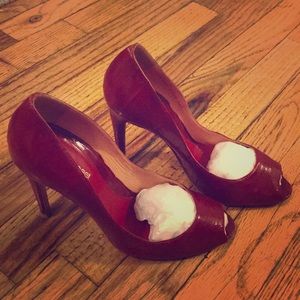 Sergio Rossi red heel size 38 1/2